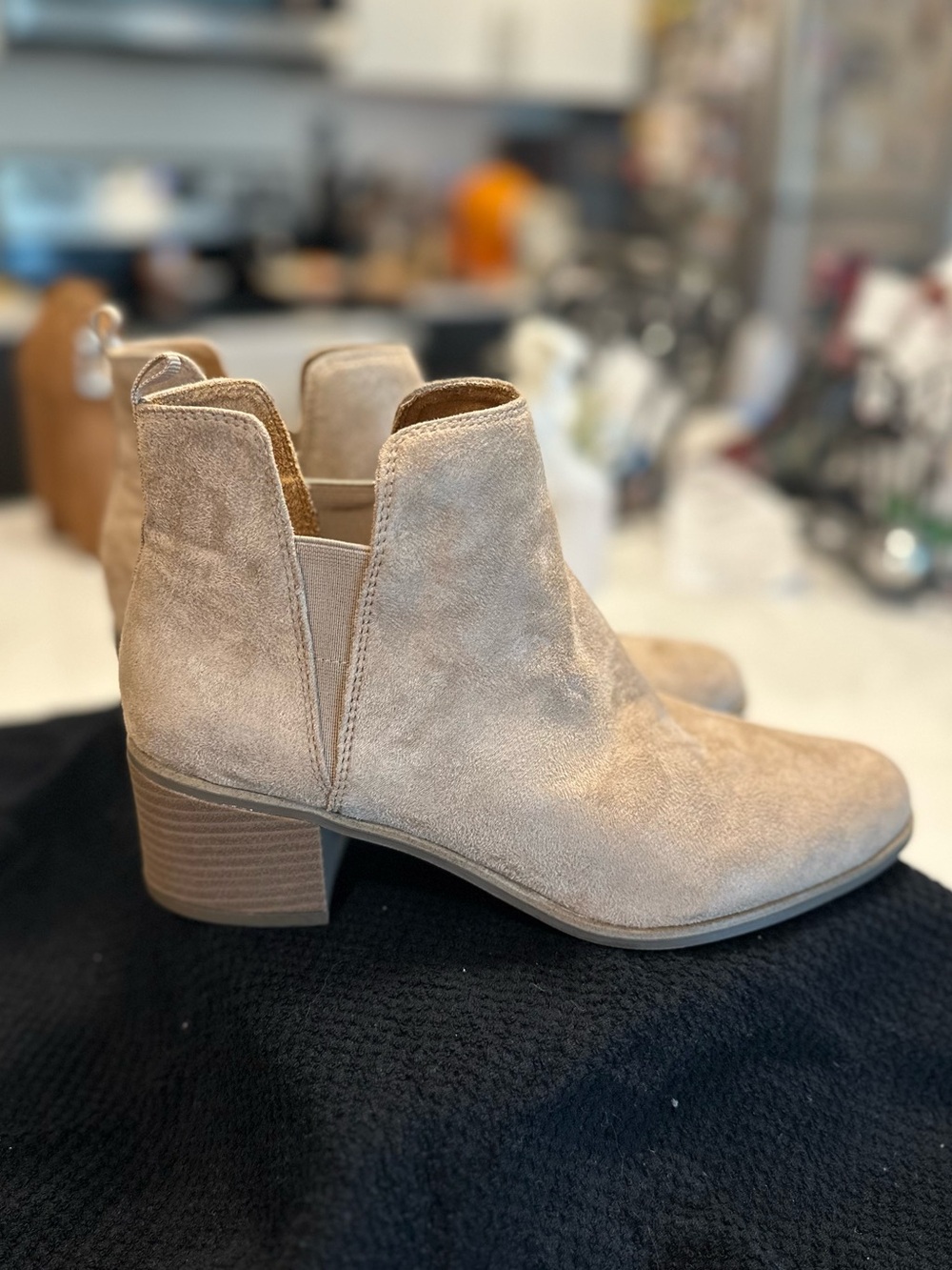 Women's Neutral Suede Ankle Boots - Dr Scholls 8.5